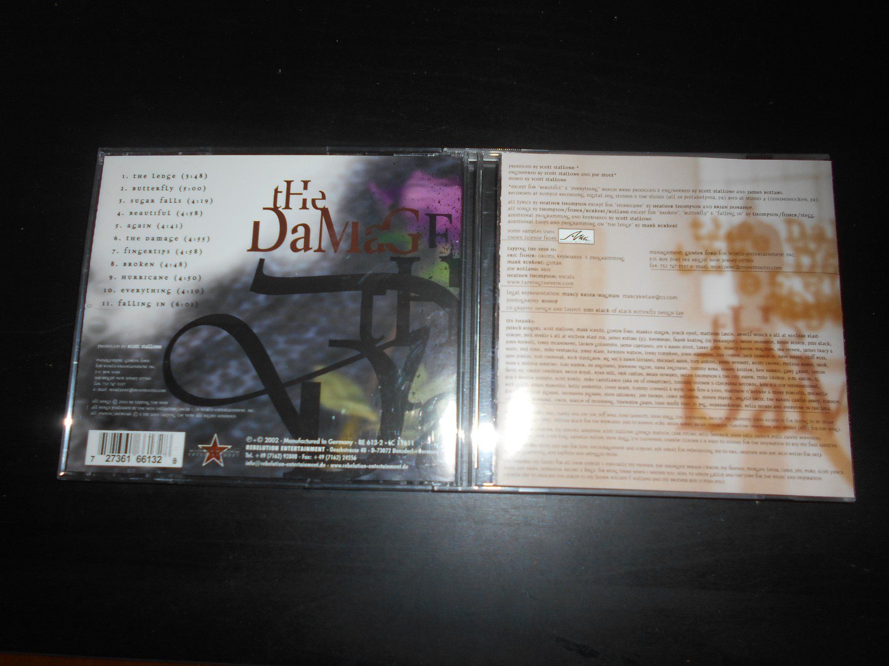 CD: Tapping The Vein – The Damage / 2002 – Usato da Aarberg venduto da witchhunter01 1