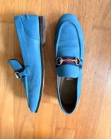 Gucci Loafer hellblau Leder Grösse 36
