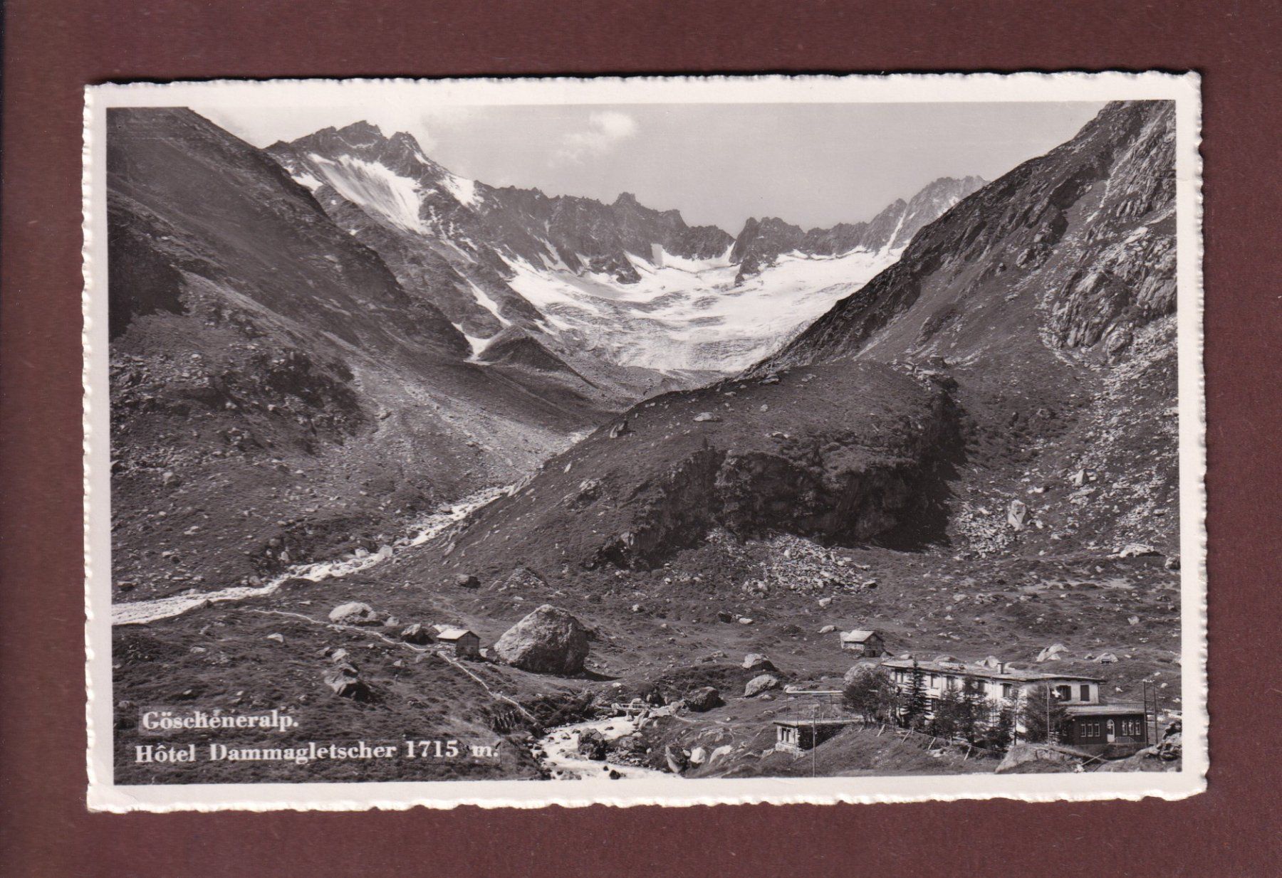 Ansichtskarten: GÖSCHENERALP - Hotel Dammagletscher – Gebraucht aus Pully von nicecards-shop