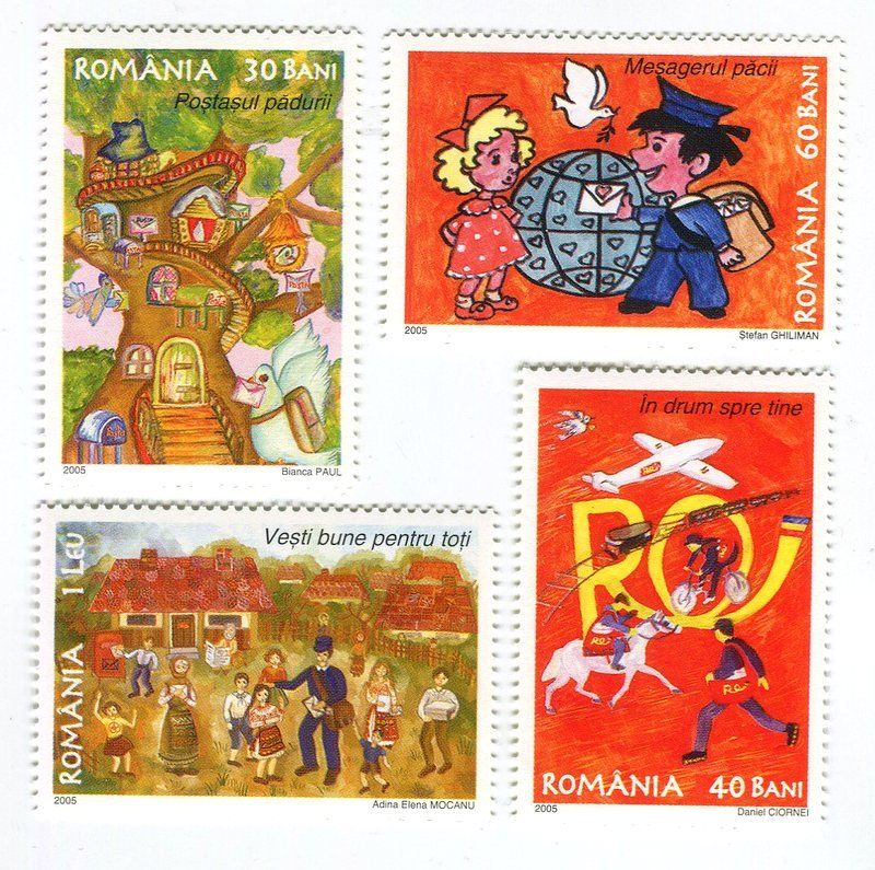 Tutti i francobolli: Briefmarken "Briefträger". Rumänien – Nuovo e nell'imballaggio originale da Basel venduto da Butsch5