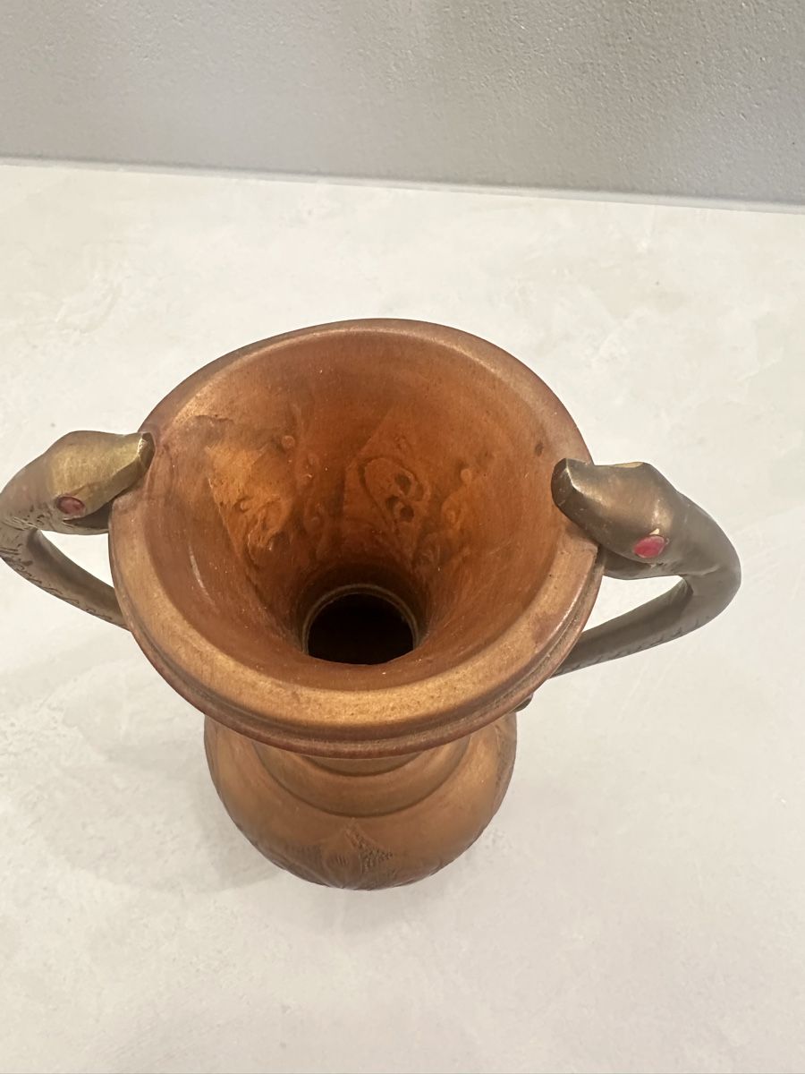 Vasi & Recipienti: Kupfervase mit Schlangenhenkeln – Nuovo (secondo la descrizione) da Nebikon venduto da Vanessa2003 1