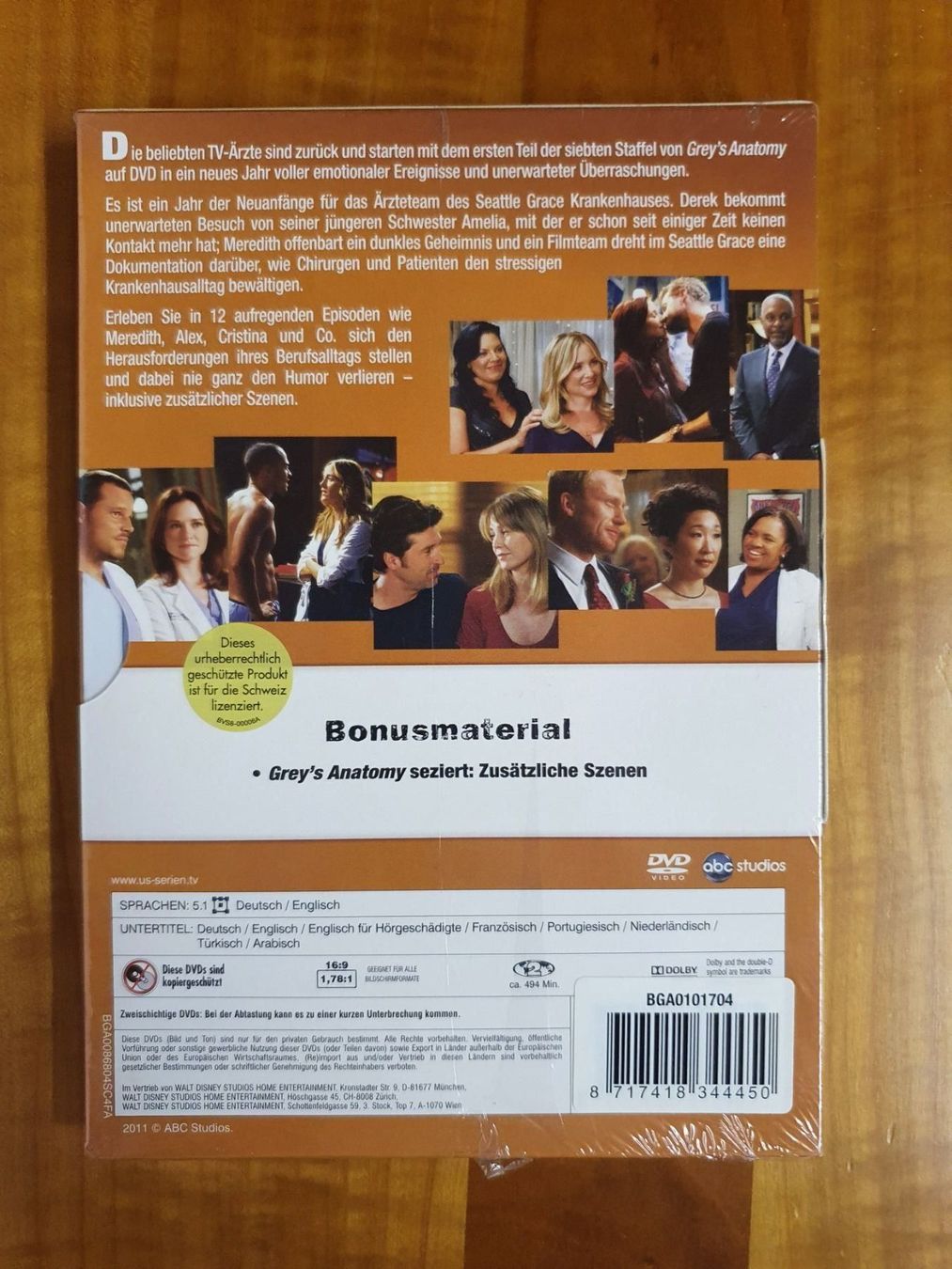 Alle DVDs: Greys Anatomy die siebte Staffel – Neu und originalverpackt aus Oberdorf BL von BaldenEagle 4