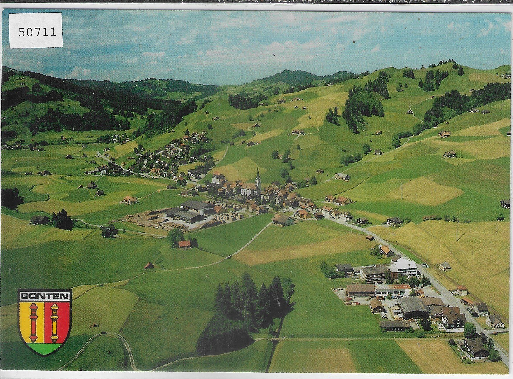 Cartoline postali: Flugaufnahme Gonten AI – Usato da Ettingen venduto da Kartenplanet