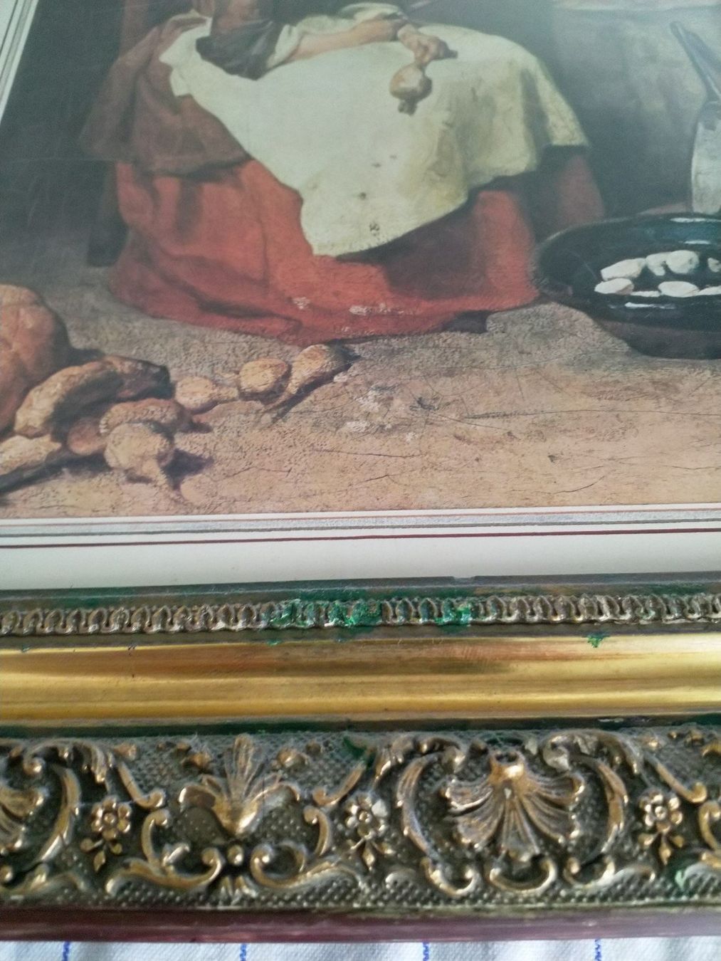 Dipinti: Représentation 1730 Dame assise – Usato da Grand Lancy venduto da ampoule 1