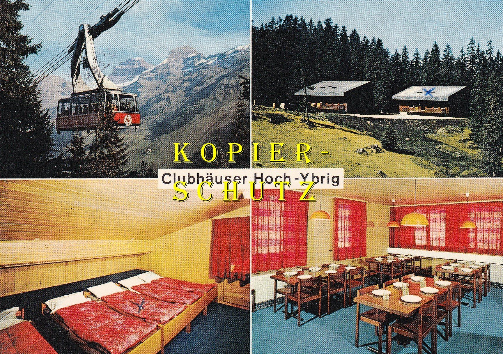 Cartoline postali: Hoch-Ybrig - Clubhäuser /ay – Usato da Hombrechtikon venduto da Rudolf07
