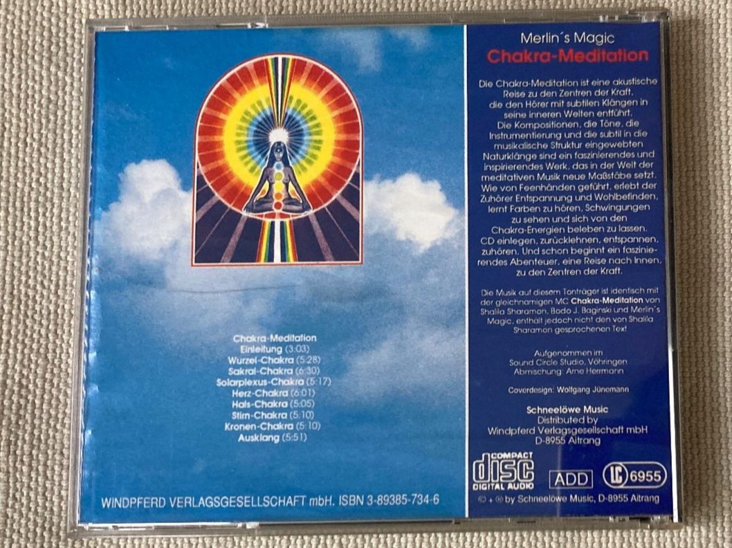 CD: CD, Merlin's Magic Chakra Meditation – Usato da Baden venduto da Yoyo1 1