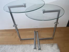 Beistelltisch Glas Metall