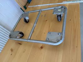 Rollbrett Metall mit 4 Rollen Transportkarre 40x56m