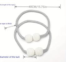 4 Stk.magnetische Vorhangbinden - eleganter