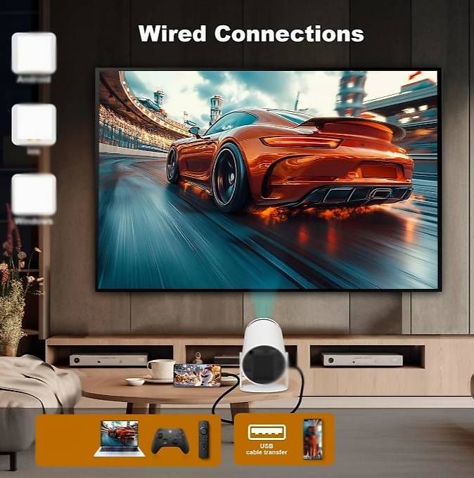 Proiettori: Smart HY300 Projektor, Android 11, WiFi 6 – Usato da Roggwil BE venduto da pet_6pws 3