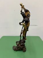 Bronze Figur Apsara mit einer Laute Tibet ca. um 1900