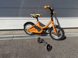 Vélo Léopard 12 pouces 3-6 ans orange avec stabilisateurs