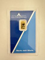 Goldbarren 1g Feingold 999.9 Alpha Rheintal Bank neu