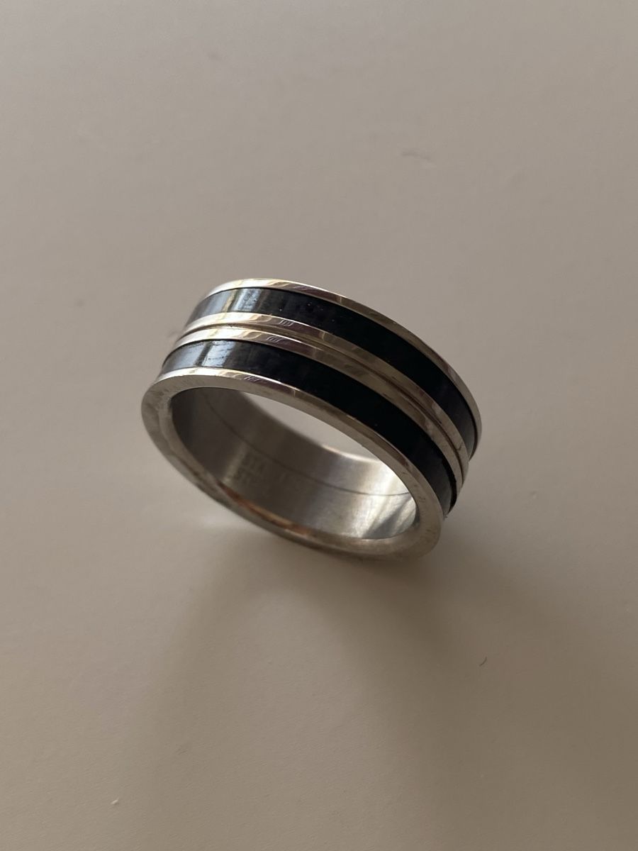Anelli: Xenox Edelstahl Silberne Band Ring – Nuovo (secondo la descrizione) da Givisiez venduto da dor_xb9k 1