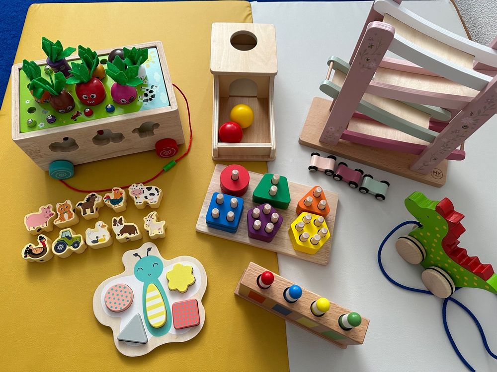 Toddler wooden toy bundle 12 months + Kaufen auf Ricardo