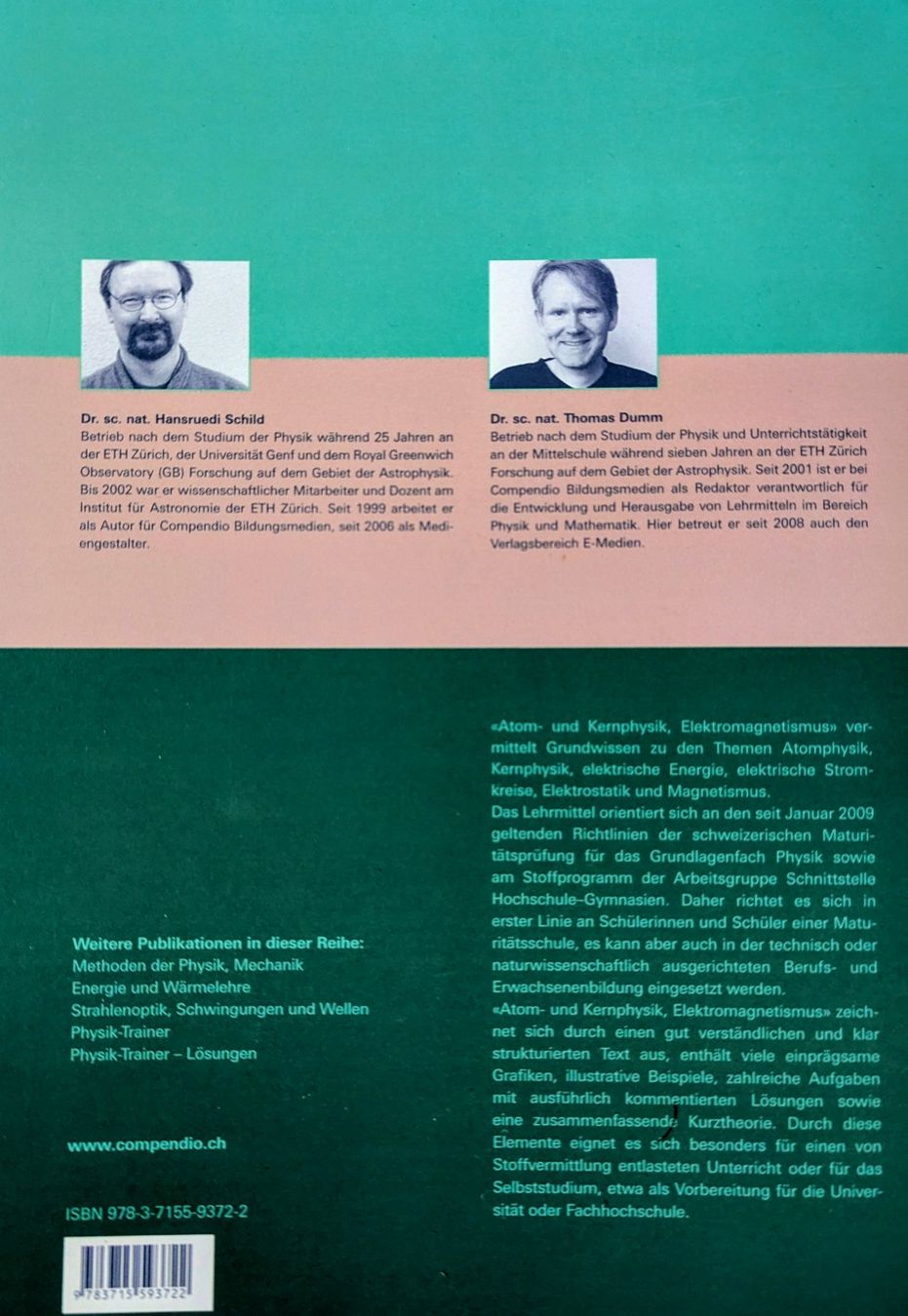Bücher: COMPENDIO// PHYSIK // ATOM- & KERNPHYSIK, ELEKTROMAGNETISMUS – Gebraucht aus Schliern b Koeniz von Nuvisions 1
