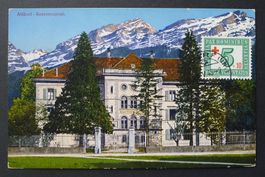 1945, Maximumkarte W24, PAX Rotes Kreuz Wohltätigkeitsmarke