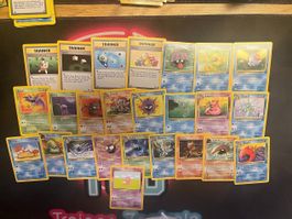 Pokemon -  Fossil set 25 Verschiedene Karten , Vintage