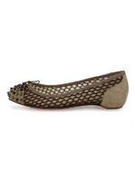 Christian Louboutin Follies Spikes Ballerina EU 36 Beige