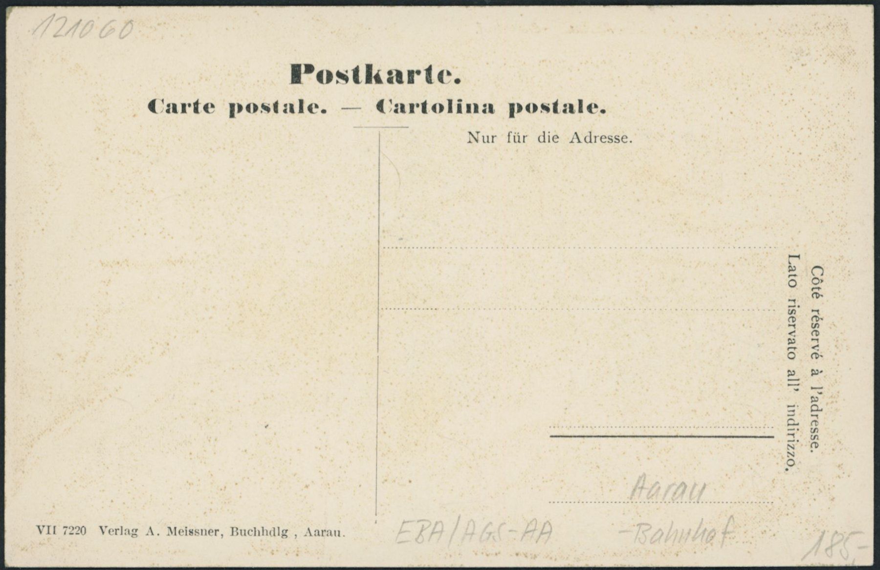 Cartoline postali: AGS Aarau - Bahnhof - Bahn – Nuovo (secondo la descrizione) da Schindellegi venduto da Jonathan77 1
