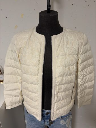 Ermanno Scervino Steppjacke weiss Grösse 38 guter Zustand