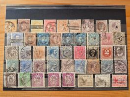 Spanien Briefmarken auf Karte F5 Zustand gemäss Bilder