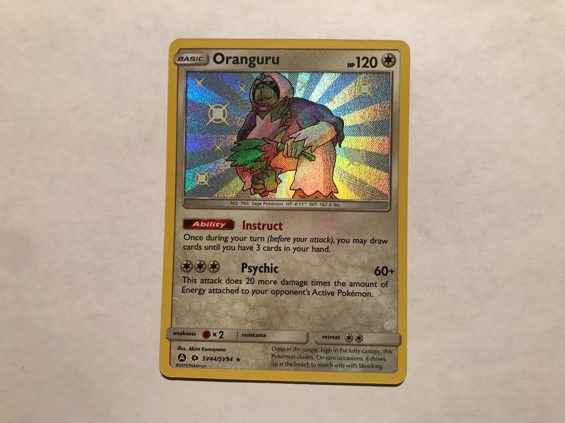 Pokémon Sammelbilder & Trading cards: Oranguru Shiny Hidden Fates EN – Gebraucht aus Hagendorn von Pokecollectorch 1