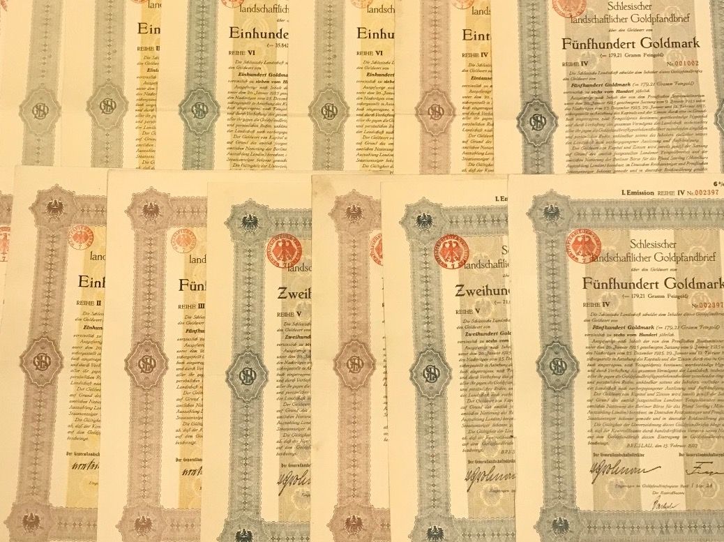 Documenti: Konvolut Aktie & Goldpfandbriefe – Usato da Uerkheim venduto da fabulafero 2