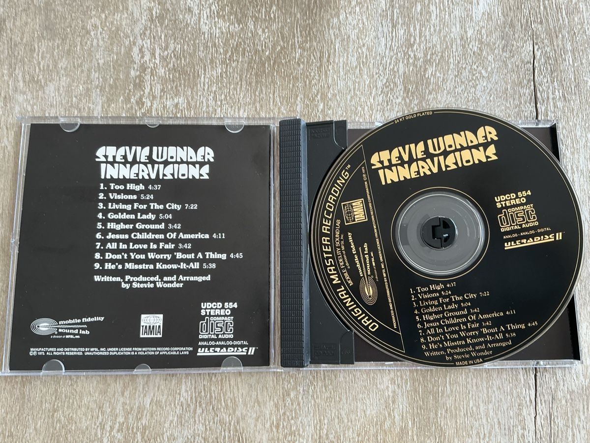 CD: MoFi MFSL Stevie Wonder - Innervisions CD – Usato da Meilen venduto da tuebli 1