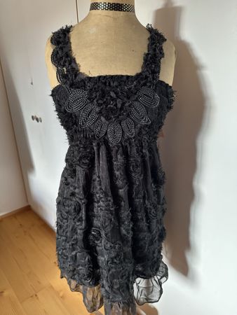 Schickes Sommerkleid, Schwarz, Grösse S - Für den Ausgang!