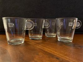 Glas-Nespresso Tassen, 4 Stück (Espresso)