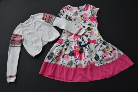 Cardigan, Kleid Catimini gr.128