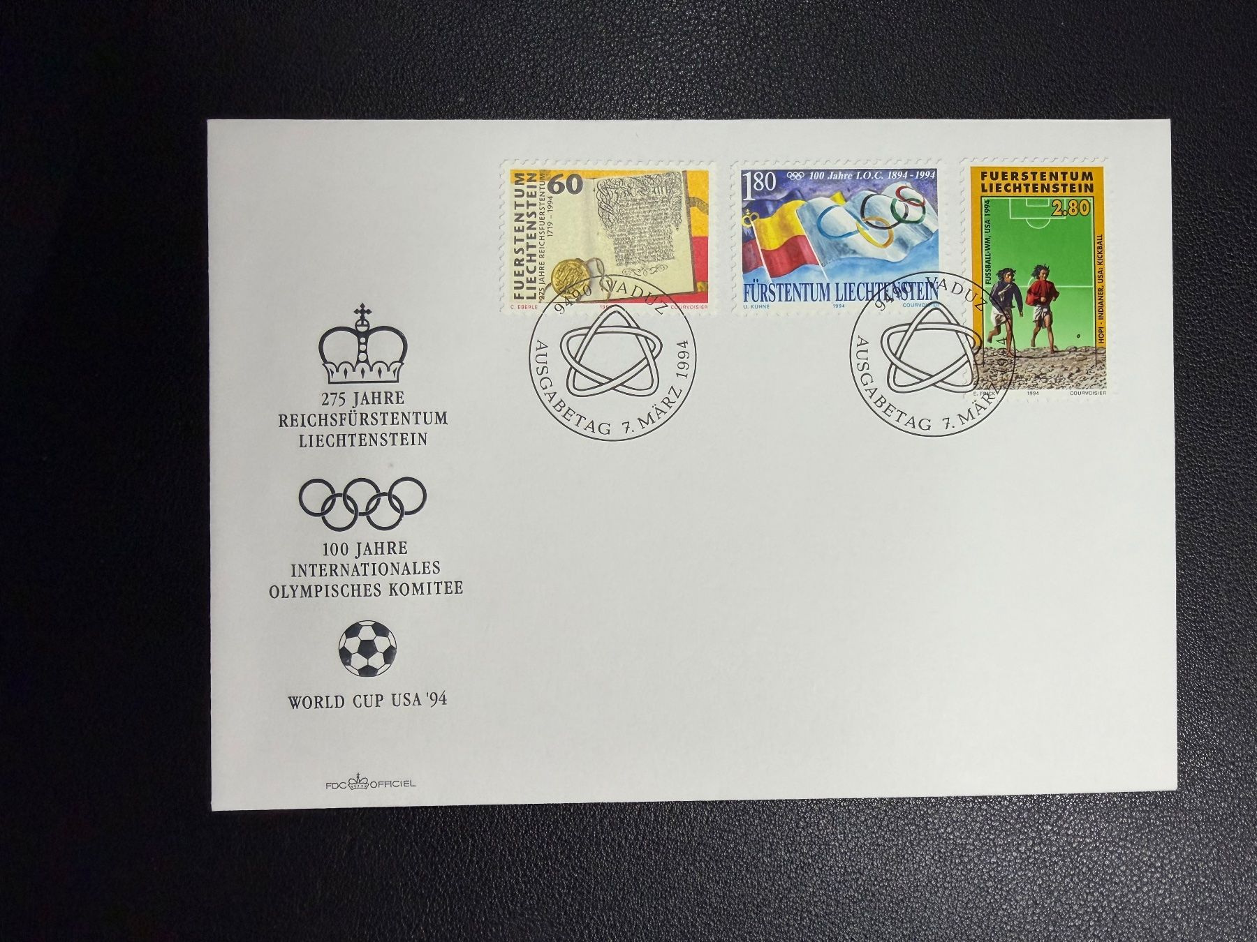 Alle Briefmarken: Liechtenstein FDC 1994 – Gebraucht aus oberrüti von jeanmei