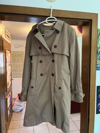 Manteau trench femme Caroll 42 gris beige très bon état