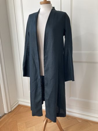Bottega Veneta Sommermantel, 36, Leinen, schwarz, ein Traum!