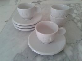 Nespresso 4 Mokkatassen mit Untertellern neu/ungebraucht