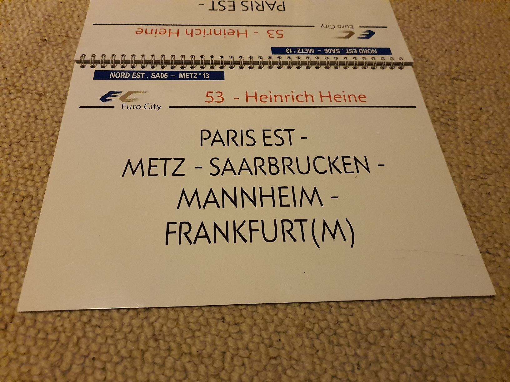 SNCF Ecriteaux: Plaquette de destination SNCF – D'occasion à Lavey-Village par Lofoten93 2