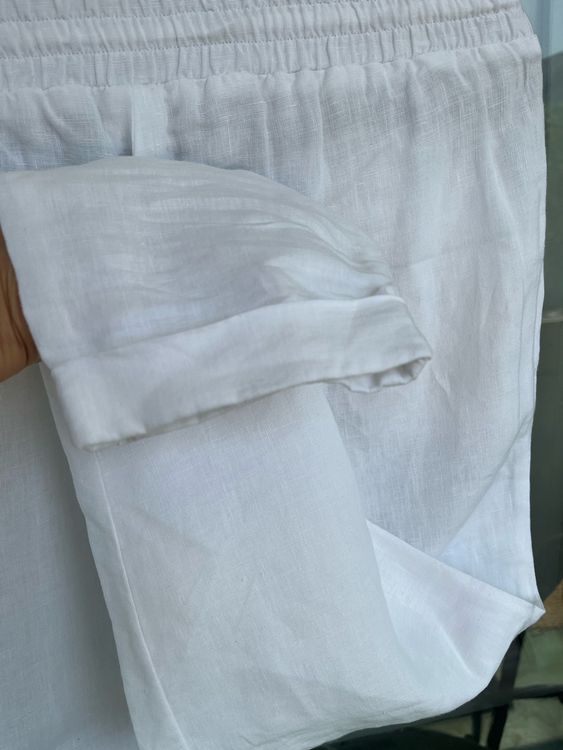 Pantalons: Pantalon lin blanc Le Tricot Perugia, taille 36/38 (42IT) – D'occasion à Fribourg par plenilunios 4