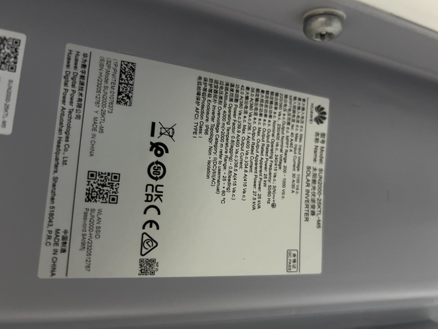 Huawei Wechselrichter: Huawei SUN 2000-25KTL-M5 – Gebraucht aus Wil SG von Bajano 2