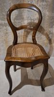 Antiker Biedermeier-Stuhl mit Wiener Geflecht