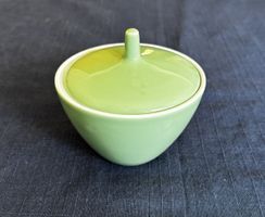 Rössler Vintage Zuckerdose grün, Designklassiker 1950-1960 