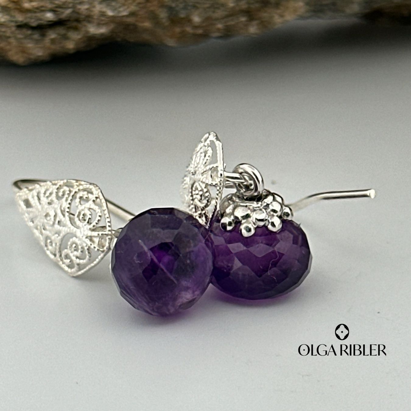 Olga Ribler Orecchini pendenti & Orecchini a lobo: Ohrringe mit Amethyste Silber 925 – Nuovo (secondo la descrizione) da Luzern venduto da Schmuckoutlet 5
