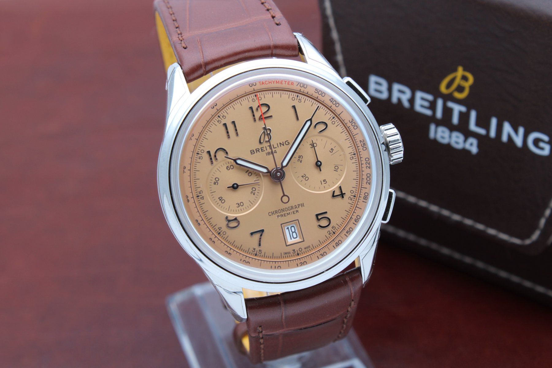 Breitling Orologi: Breitling Premier B01 Chronograph 42 Ref. AB014 Ungetragen – Usato da Zürich venduto da Alphawatch