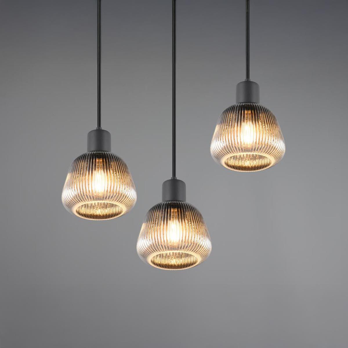Kronleuchter & Deckenlampen: Pendelleuchte, 3 Strahler, Glas, 37 cm Ø – Neu (gemäss Beschreibung) aus Kreuzlingen von Smart-Light 3