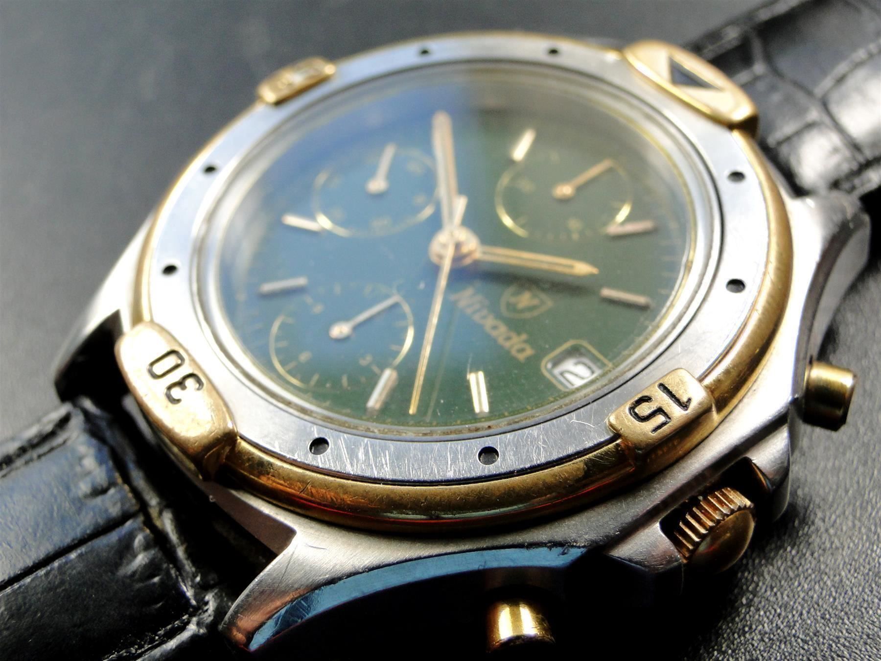 Nivada Orologi: Seltene Nivada Date Automatic Chronograph Sammleruhr - 4g – Usato da Zürich venduto da papsas 1