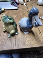 Keramik-Figuren Pelikan & Frosch (V)