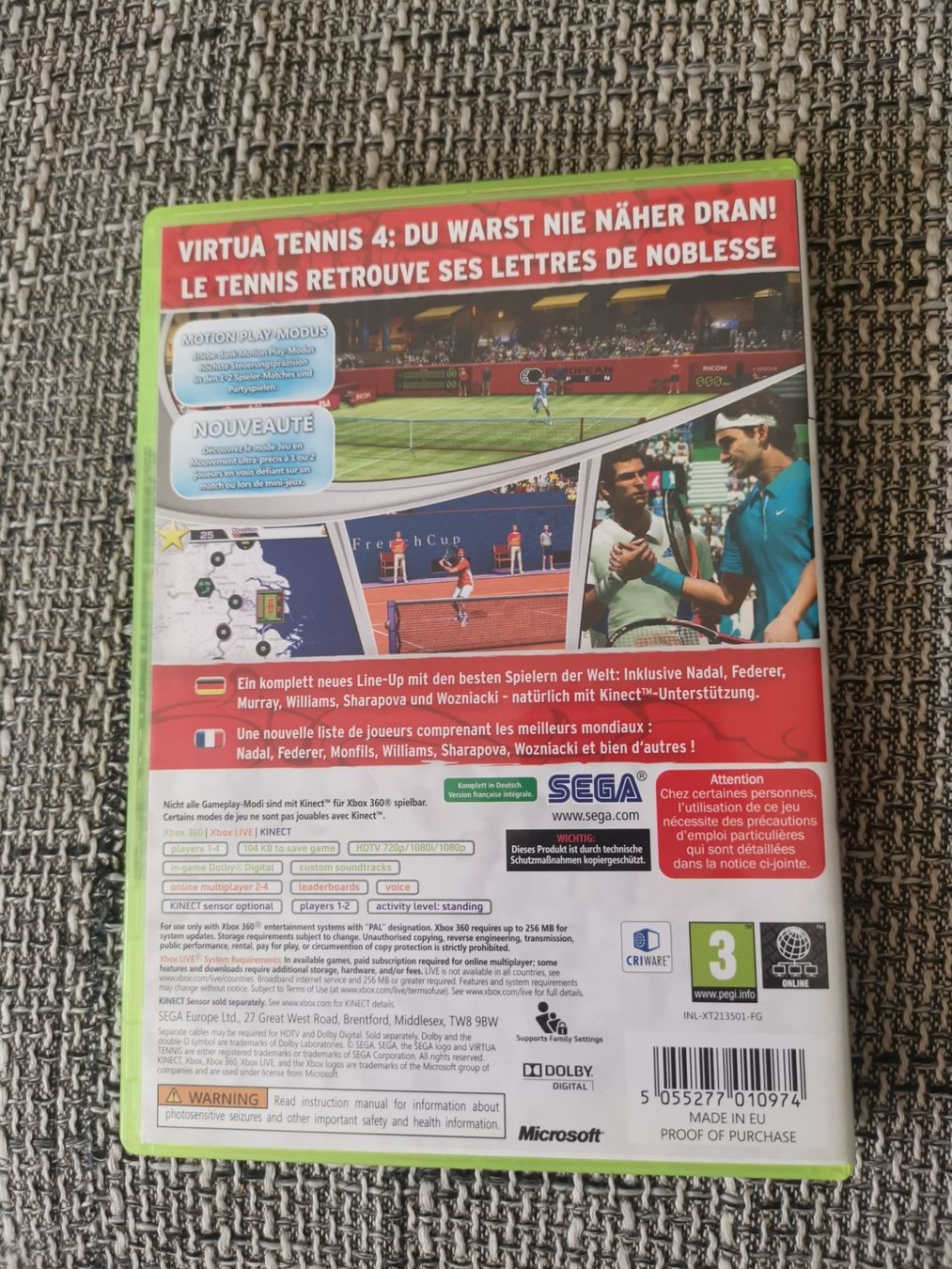 Microsoft Giochi: X-Box 360 Virtua Tennis 4 – Usato da Längenbühl venduto da Niam99 1