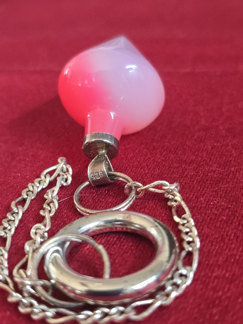 Orologi da terra & Orologi da parete: Pendule Quartz rose et argent 925, avec sa pochette. – Usato da Carouge GE venduto da Mon_petit_grenier_27 2