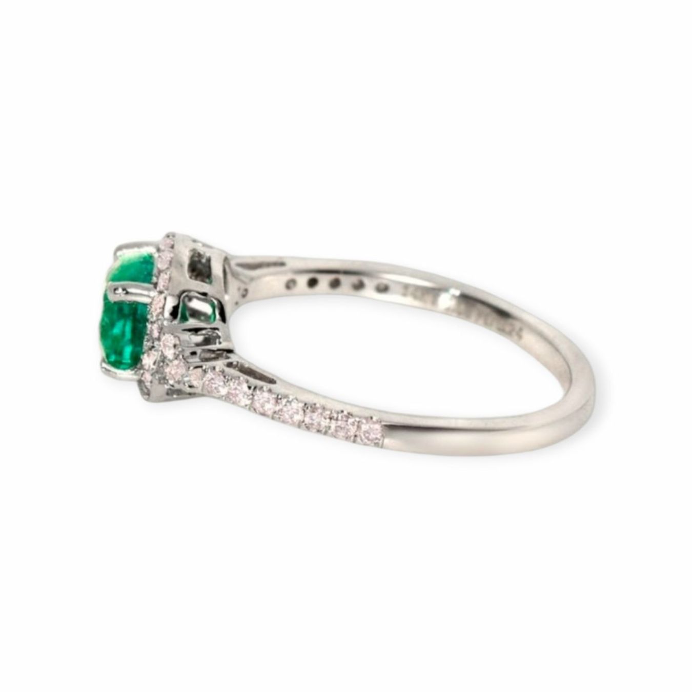 Anelli: Smaragd-Ring 14k Weissgold 1,08ct – Nuovo e nell'imballaggio originale da Illnau venduto da Juwelier_Mahler_GmbH 2