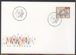 2000, FDC, Sondermarke Volkszählung